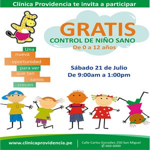 Campaña "control del niño sano" 