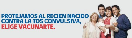 campaña "protejamos al recién nacido de la tos convulsiva, elige vacunarte" 
