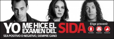 Campaña "yo me hice el examen del sida" 